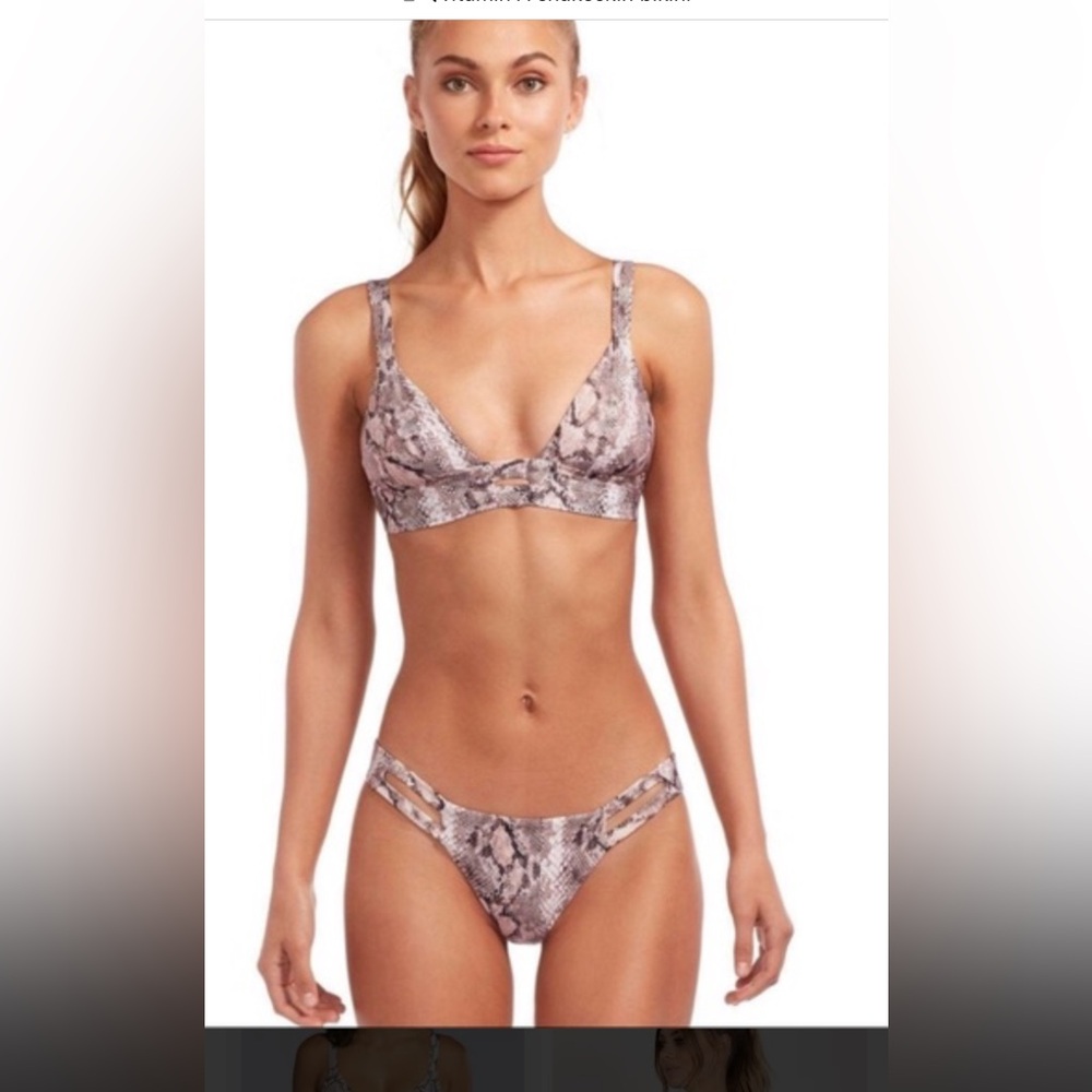 Vitamin A Snakeskin Bikini